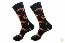 Lade das Bild in den Galerie-Viewer, Aqua Birne - Garnelen Socken | schwarz