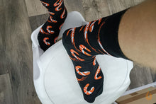 Lade das Bild in den Galerie-Viewer, Aqua Birne - Garnelen Socken | schwarz