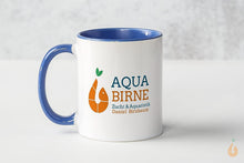Lade das Bild in den Galerie-Viewer, Aqua Birne - Kaffetasse / Teetasse / Tasse | blau - weiß