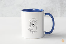 Lade das Bild in den Galerie-Viewer, Aqua Birne - Kaffetasse / Teetasse / Tasse | blau - weiß