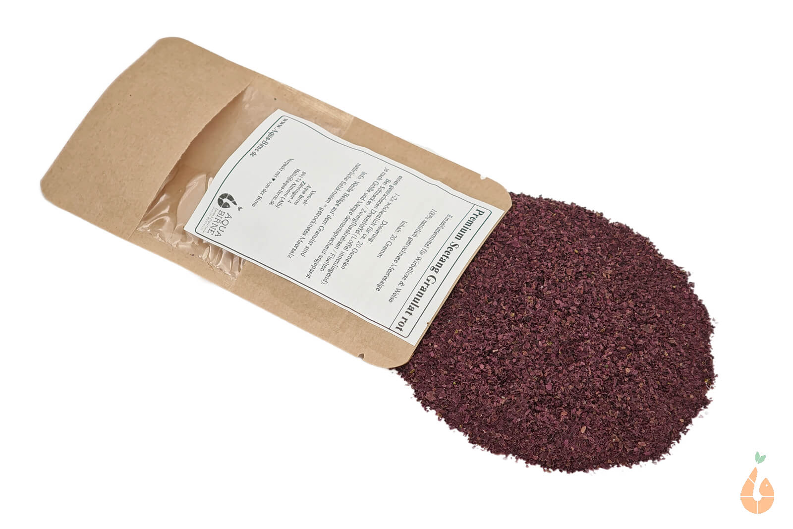 Aqua Birne - Premium Seetang Granulat rot / Roter Seetang | Algengranulat Einzelfutter