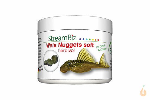 StreamBiz - Wels Nuggets Soft | Herbivor | Welse + Garnelen + Schnecken + Krebse