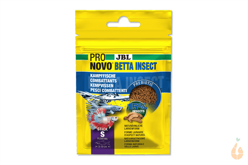 JBL Futter PRONOVO BETTA INSECT STICK S  | Aquarium Futtersticks Hauptfutter | Fische + Zwergflusskrebse + Krabben + Garnelen + Schnecken