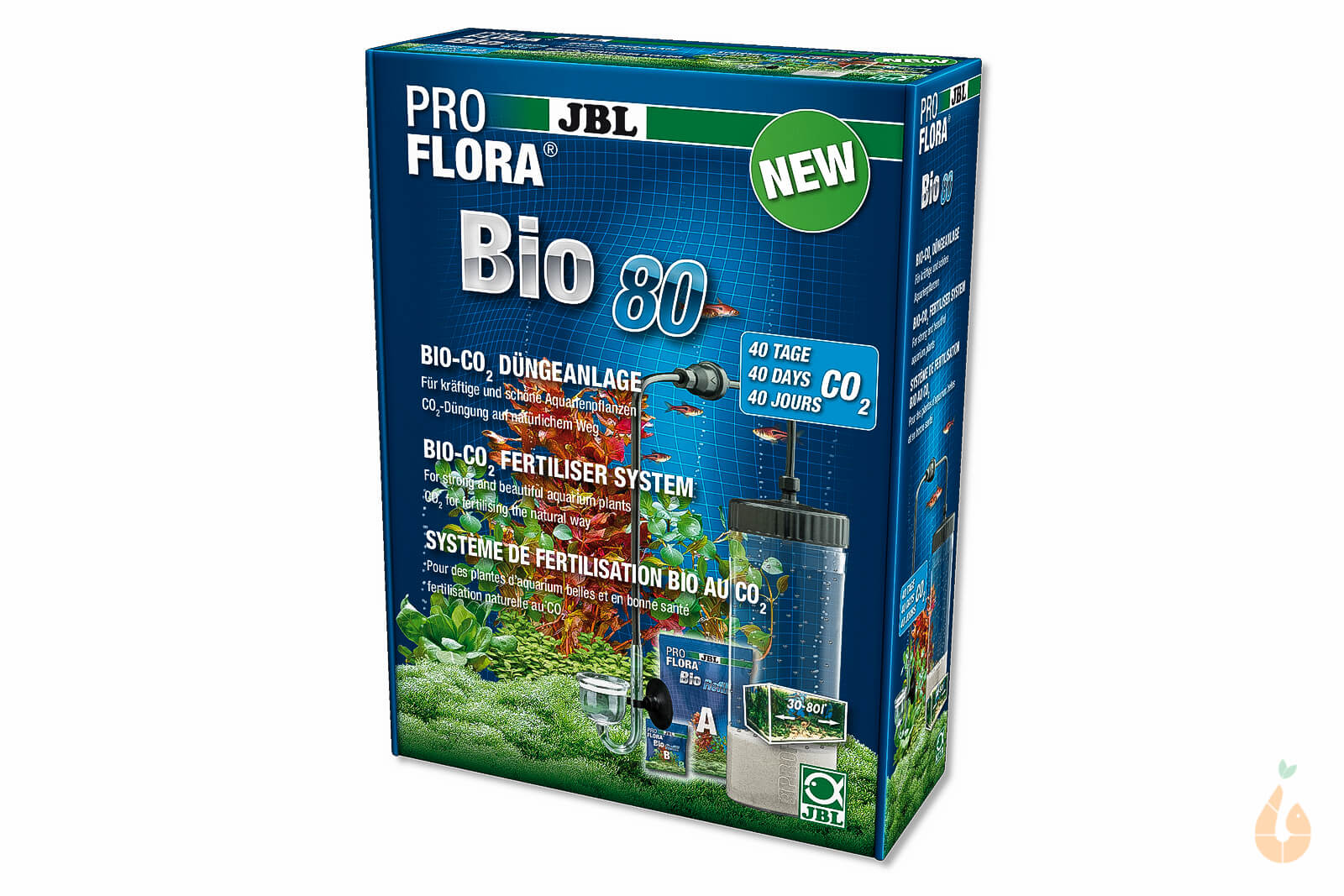 JBL PROFLORA Bio80 | BIO CO2 Düngeanlage mit Glasdiffusor